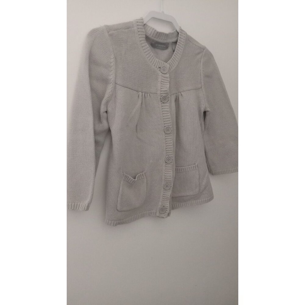 Liz Claiborne Cream Cardigan Sweater